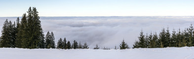 Alpenvorland unter Wolken