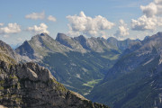 Blick zurück zur Westlichen Karwendelspitze