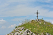 das Gipfelkreuz auf dem Schweinsberg